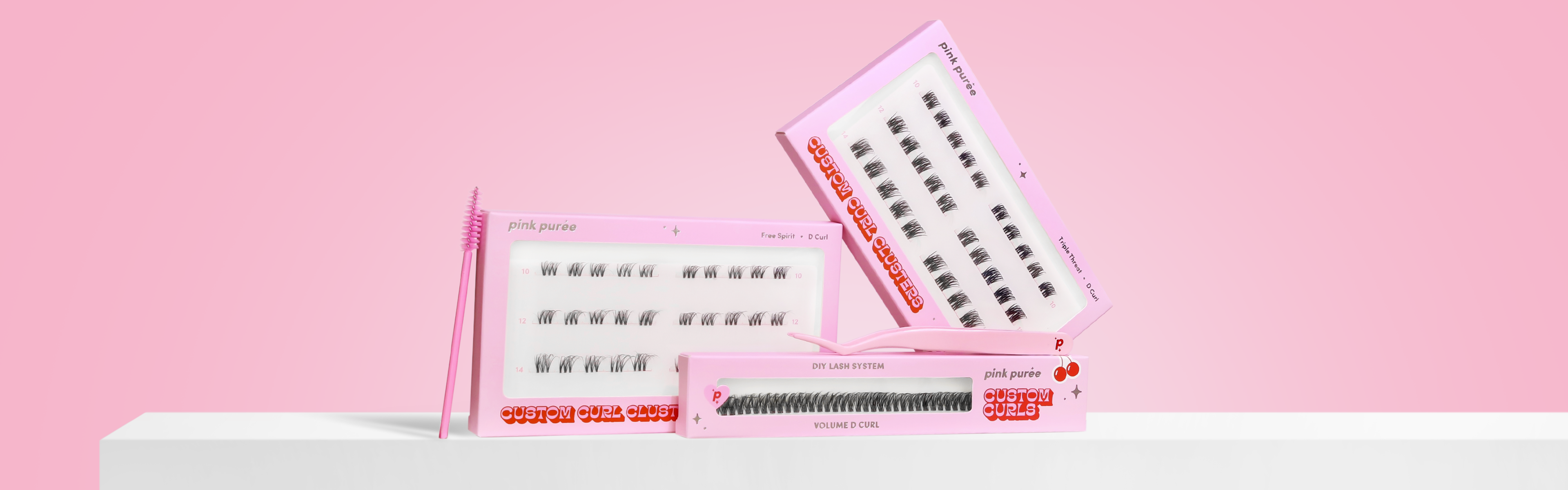 SHOP SALE | Up to 50% Off Cluster & Strip Lashes | Pink Purée